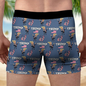 President Trump 45th & 47th Men's Boxer Briefs Trump Dancing Funny Gift N304 HA75 67144