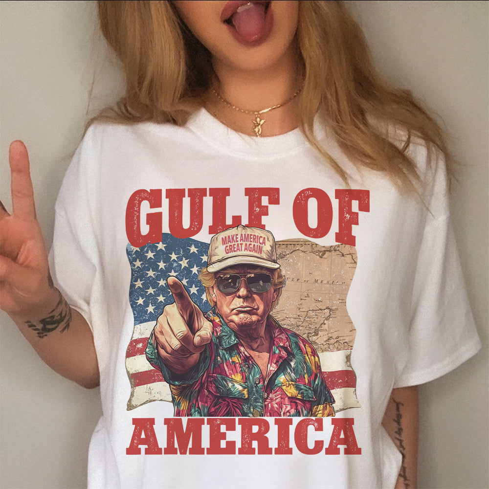 Gulf of Mexico to Gulf of America, President Trump Gulf of America Bright Shirt HA75 64336