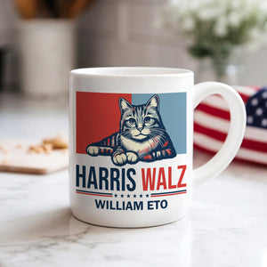 Harris Walz 2024 Cat Obviously Mug | Kamala Harris 2024 Mug HA75 63550