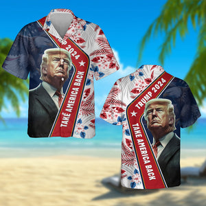 Trump 2024 Take America Back Hawaii Shirt N369 62484