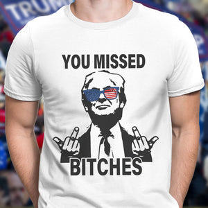 Personalized You M**sed B*tches Trump 2024 Middle Figure Bright Shirt HO82 63260