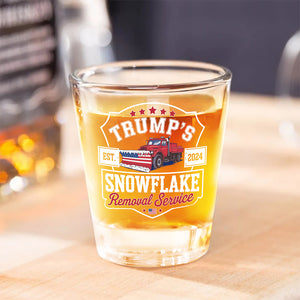 Trumps Snowflake 2024, Snowflake Removal Trump Shot Glass HA75 67172