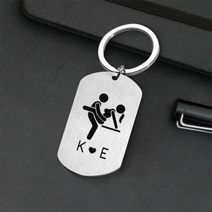 Personalized Funny Adult Metal Keychain Naughty Gift CH07 180408