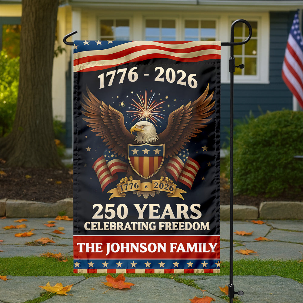 250 Years American Anniversary Flag 250th Anniversary USA Garden Flag CH07 910046