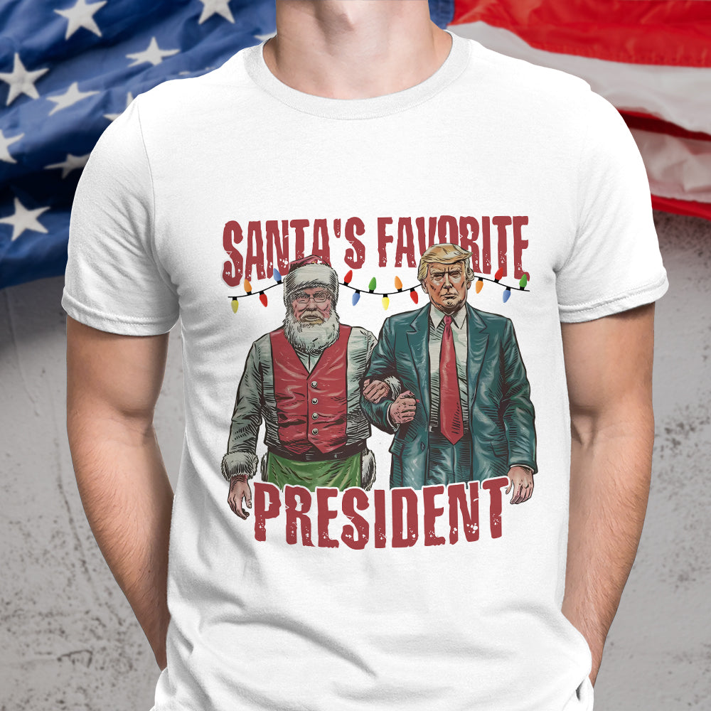 Santa's Favorite President Trump Christmas Shirt HA75 63594