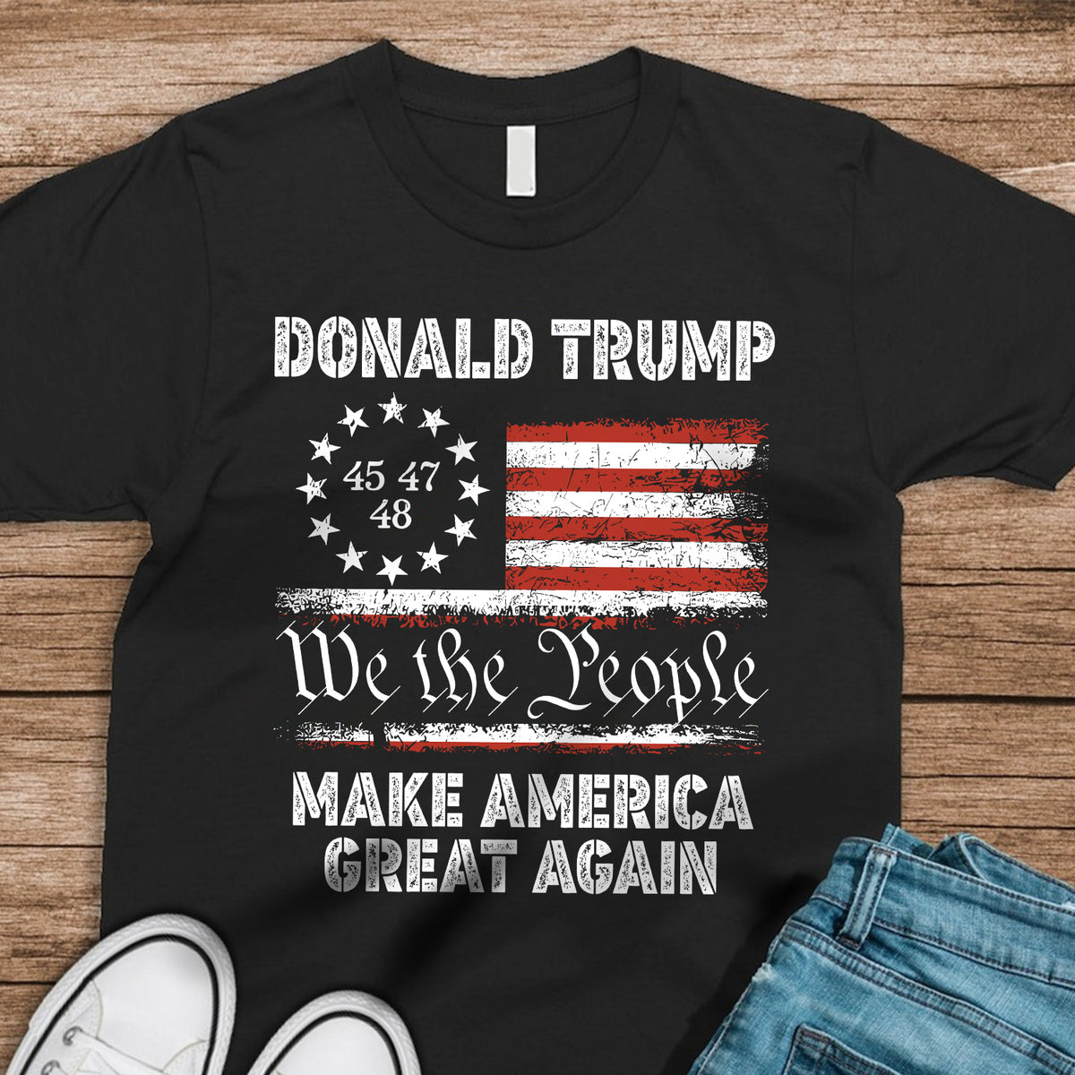 We The People, Make America Great Again Dark Shirt TH10 64631