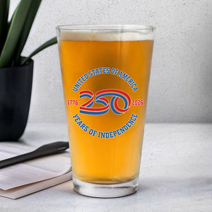 USA 250 Years Of Independence Beer Glass CH07 896770