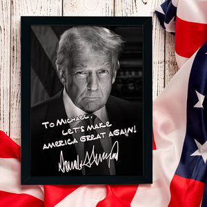 Custom Name President Trump Make America Great Again Picture Frame TH10 64347