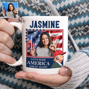 Custom Photo Let's Make America Great Again Trump Mug HA75 62716