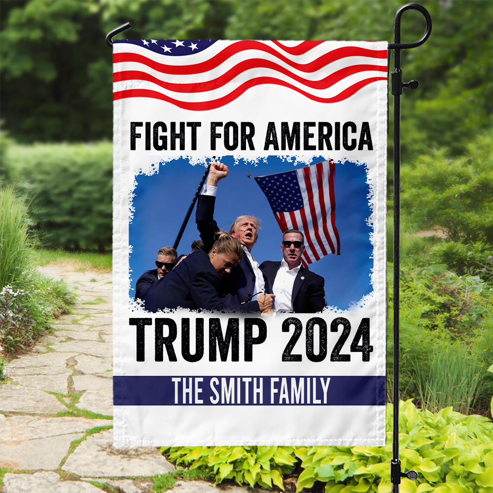 Fight For America Trump 2024 Garden Flag TH10 63075