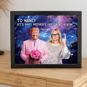 Custom Photo With Donald Trump Picture Frame Gift For Family CH07 67348