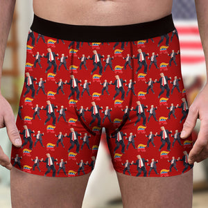 Trump Dancing Victory Men's Boxer Briefs Funny Gift N304 HA75 64200