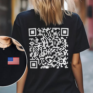 Funny QR President Trump 45 47 Dancing Back And Front Dark Shirt HA75 64166