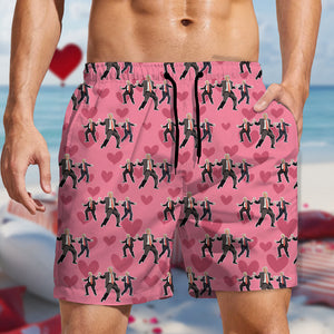 Trump Dancing Trump Valentine's Day Gift Beach Short HA75 64244