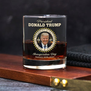 President Donald Trump Inauguration Day Whisky Glass HA75 63958