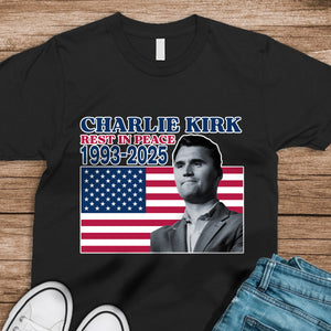 Charlie Kirk Rest In Peace 1993-2025 America Dark Shirt LM32 65627