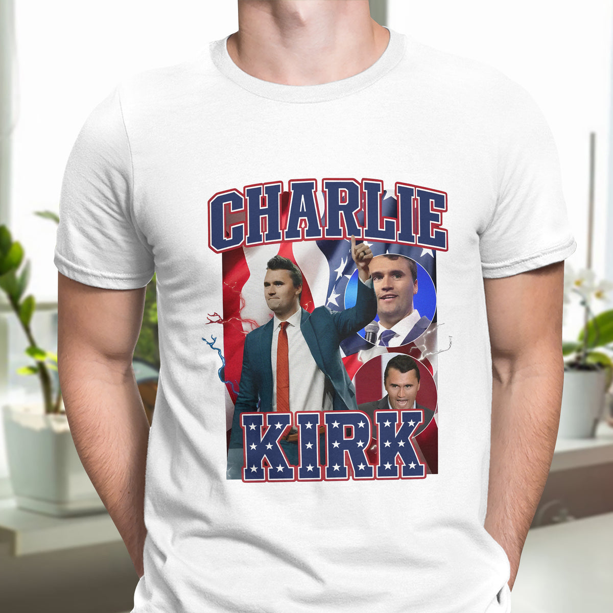 Patriotic Tribute to Charlie Kirk Memorial Bright Shirt LM32 65611