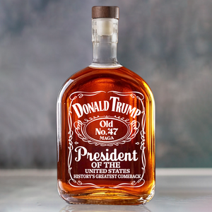 Donald Trump President Of United States Old No. 45 47 Whiskey Bottle HA75 64406