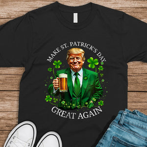 Trump Make ST. Patricks Day Great Again Dark Shirt CH07 67252