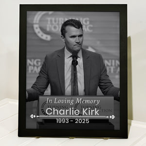 Charlie Kirk Free Speech Hero Picture Frame HO82 65964