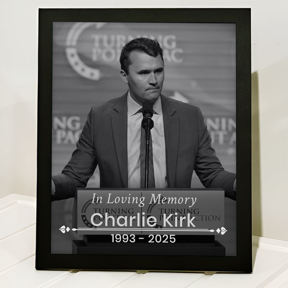 Charlie Kirk Free Speech Hero Picture Frame HO82 65964