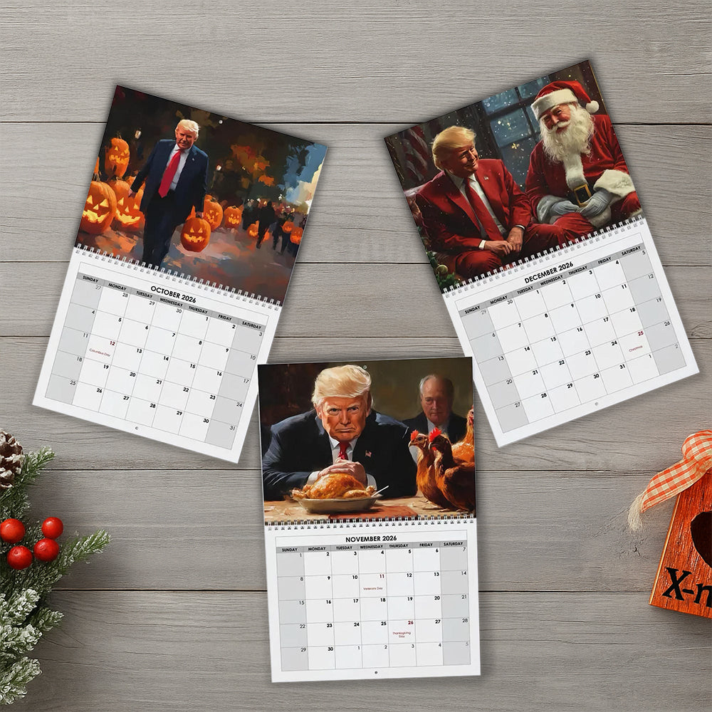 Funny Christmas Gift Trump 2026 Calendar HO82 66024