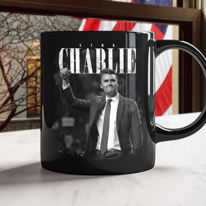 Charlie Kirk, Great American Patriot 1993 - 2025 Black Mug LM32 65581