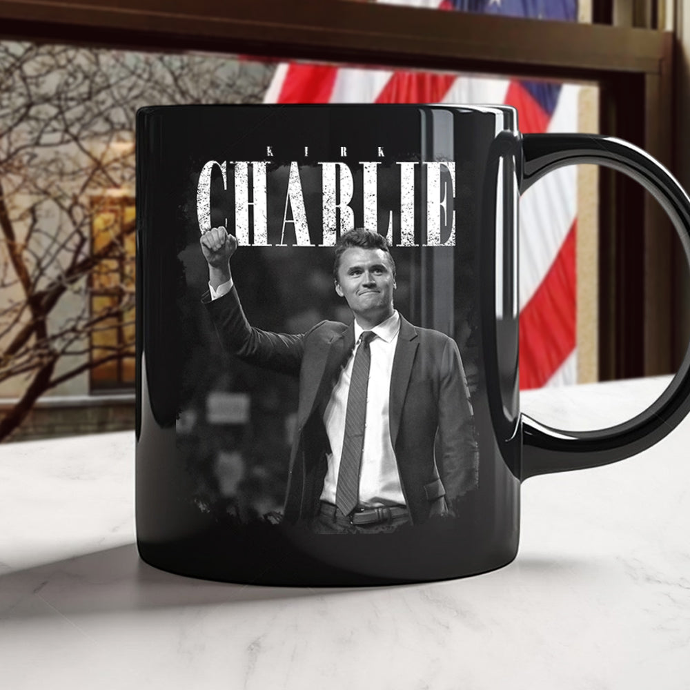 Charlie Kirk, Great American Patriot 1993 - 2025 Black Mug LM32 65581