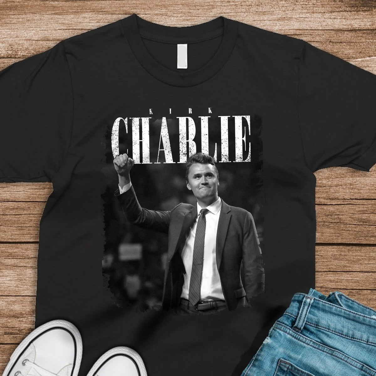 Charlie Kirk, Great American Patriot 1993 - 2025 Dark Shirt LM32 65577