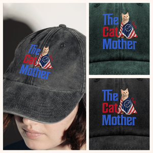 Personalized The Dogmother, Dogfather With 250th USA Anniversary Washed Denim Baseball Cap HO82 901220