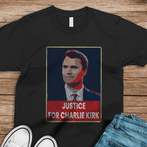Justice For Charlie Kirk Dark Shirt HO82 66000