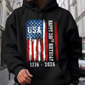 Happy 250th Birthday America Flag Bright Shirt LM32 895283