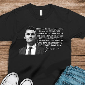 Charlie Kirk A True Patriot Biblical Dark Shirt HA75 64522