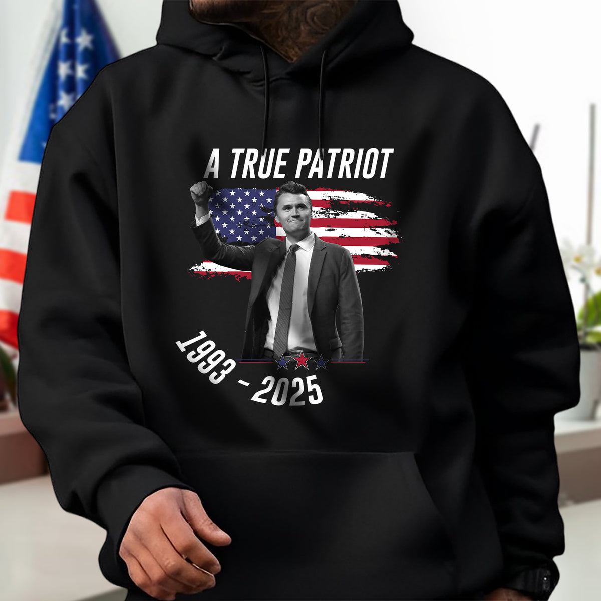 Charlie Kirk - A True Patriot Dark Shirt LM32 65435