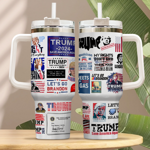 Trump 2024 Take America Back Tumbler Iron Ring 40oz TA29 62460