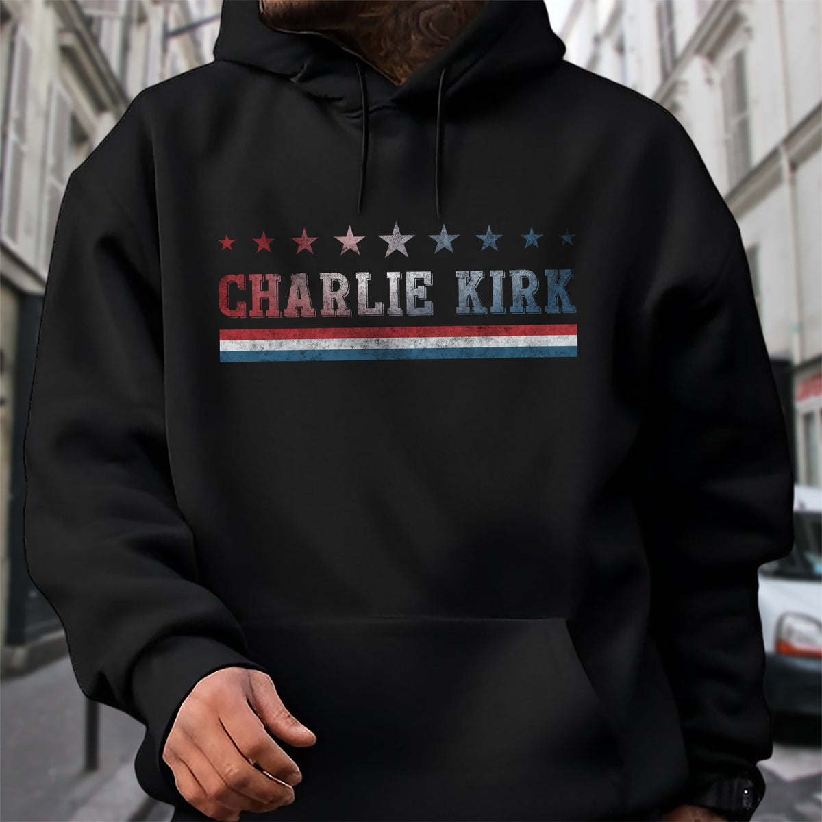RIP American Charlie Kirk Patriot Memorial Dark Shirt LM32 65495