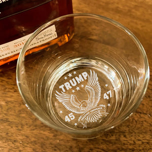 Greatest Comeback Trump 45-47 US Election Engraved Whiskey Glass HO82 65302