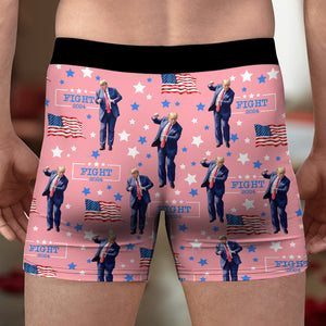 Custom Trump Dancing Christmas Flannel Boxer LM32 65095