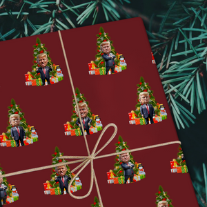 Trump On Wrapping Paper For Christmas Gift TH10 64199