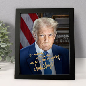 47th US President Donald Trump Photo Picture Frame HA75 67292