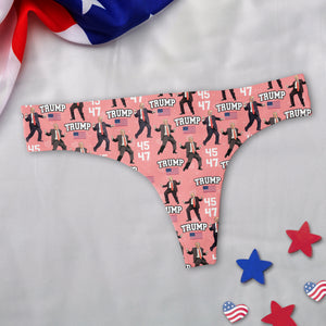 Trump 45 47 Dancing Trump Valentine's Day Gift Underwear For Women HA75 64262