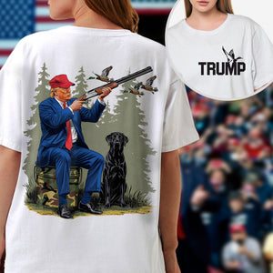 Trump Duck Hunting Front And Back Bright Shirt HA75 63966