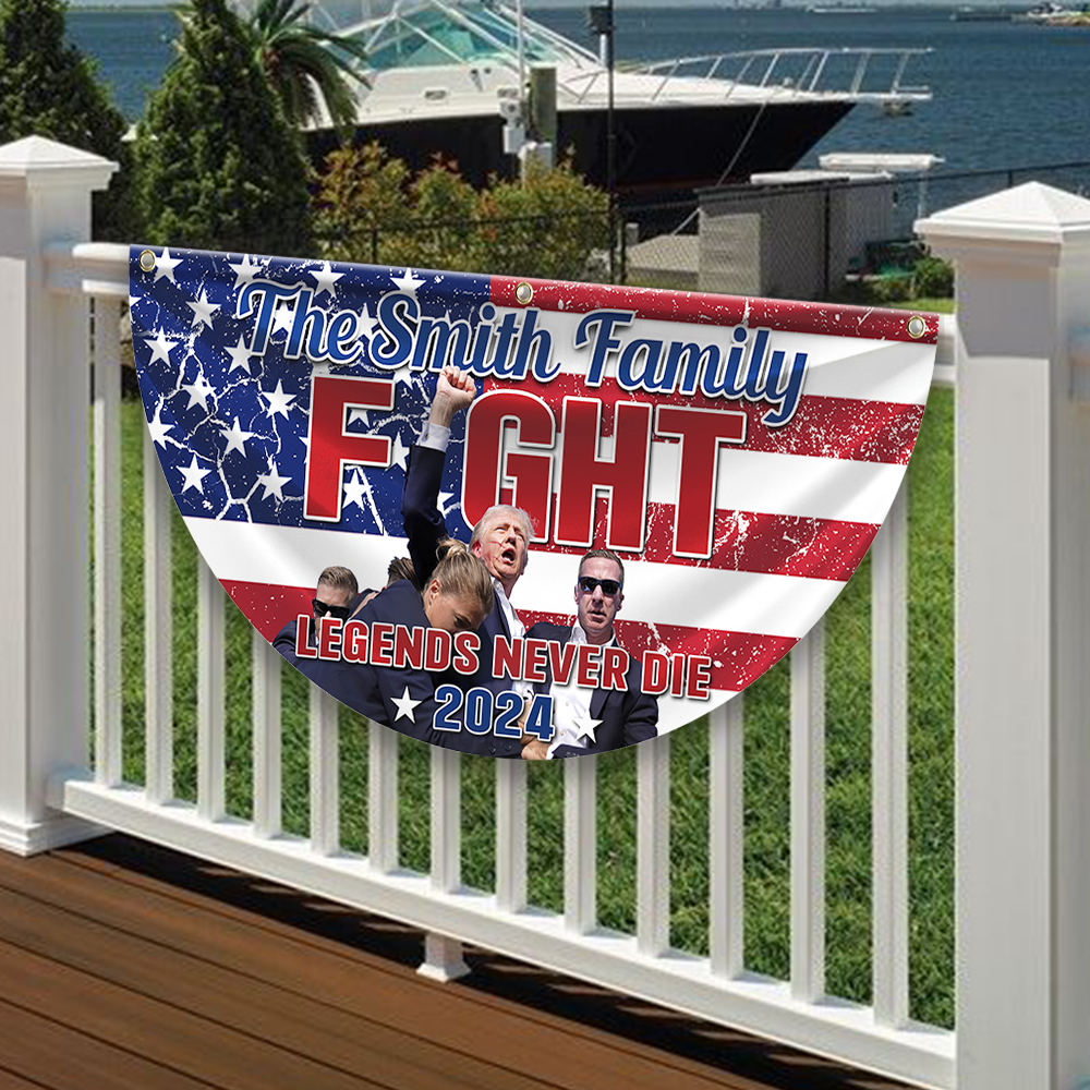 Trump Sh**ting Fi**t Legends Never D** Non-Pleated Fan Flag HO82 63280