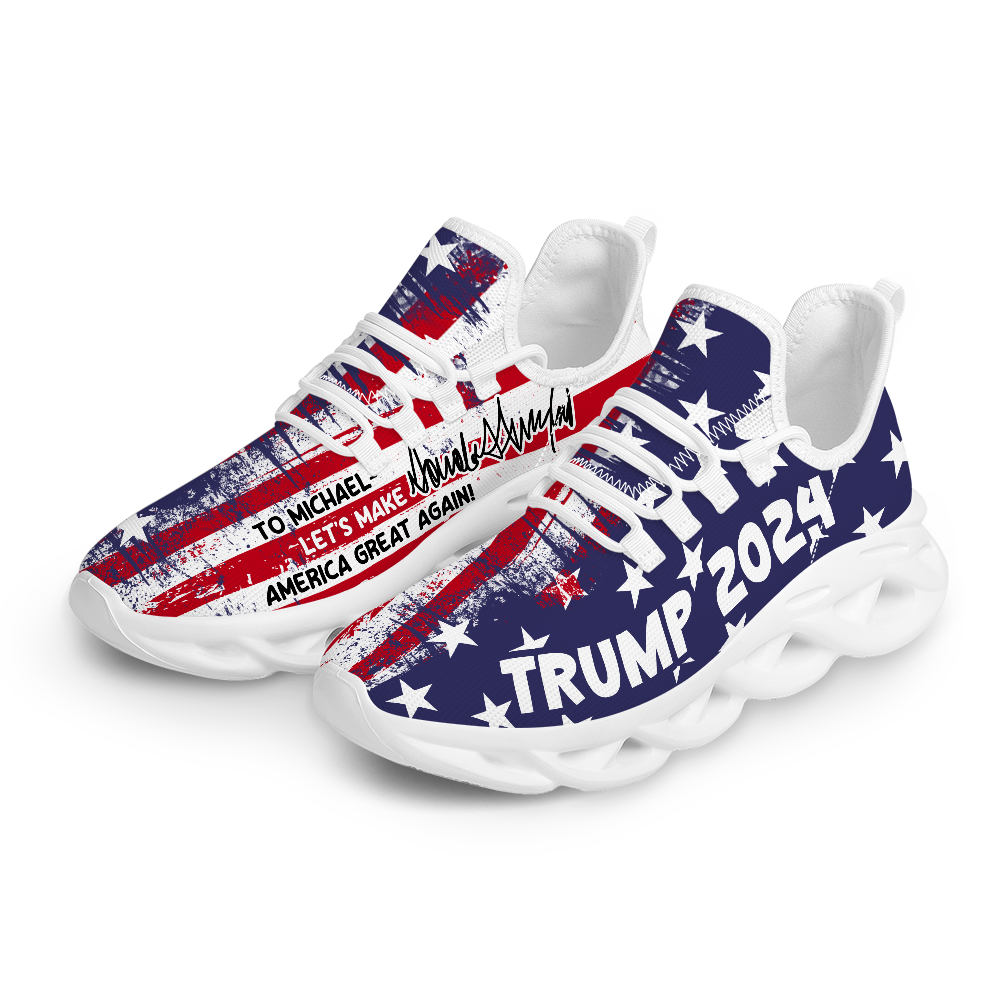 Trump 2024 Let's Make America Great Again Max Soul Shoes HA75 62920