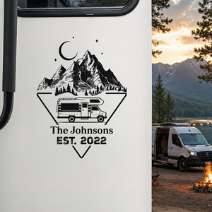 Personalized Adventure Mountain RV Decal Sticker Gift For Camping Lovers LM32 669485