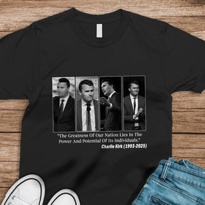 Charlie Kirk Conservative Patriot Memorial Dark Shirt LM32 65413