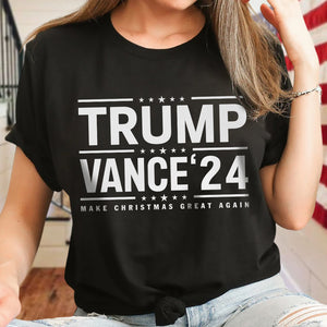 Trump Vance 2024 Make Christmas Great Again Dark Shirt 63697