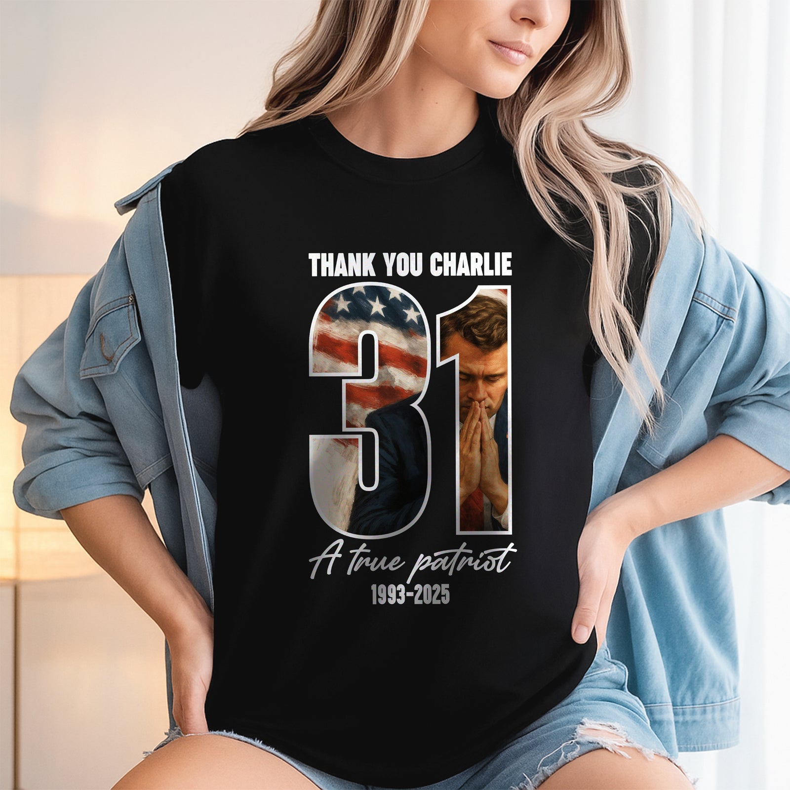 Thank You Charlie Kirk A True Patriot Dark Shirt HO82 65984