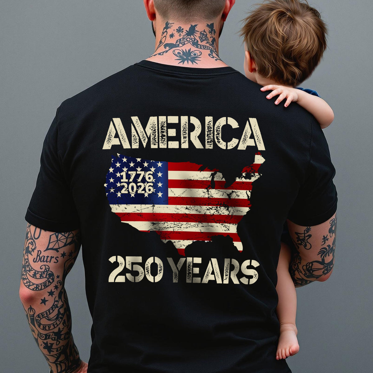 250 Years America Anniversary 250th Independence Day Back Side Dark Shirt HA75 897352
