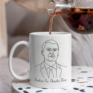 Justice For Charlie Kirk Ideas Are Bulletproof White Mug LM32 65607